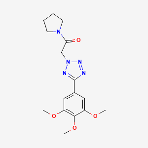 2-(2-oxo-2-pyrrolidin-1-ylethyl)-5-(3,4,5-trimethoxyphenyl)-2H-tetrazole