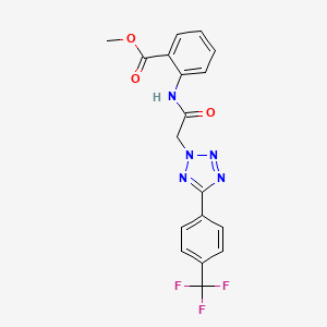 METHYL 2-(2-{5-[4-(TRIFLUOROMETHYL)PHENYL]-2H-1,2,3,4-TETRAZOL-2-YL}ACETAMIDO)BENZOATE