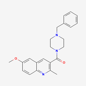 3-[(4-benzylpiperazin-1-yl)carbonyl]-6-methoxy-2-methylquinoline