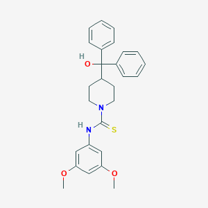 molecular formula C27H30N2O3S B432052 N-(3,5-dimethoxyphenyl)-4-[hydroxy(diphenyl)methyl]-1-piperidinecarbothioamide CAS No. 516459-90-8
