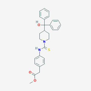 molecular formula C28H30N2O3S B432055 Methyl {4-[({4-[hydroxy(diphenyl)methyl]piperidin-1-yl}carbonothioyl)amino]phenyl}acetate CAS No. 516458-82-5