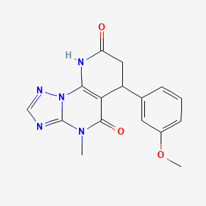 6-(3-methoxyphenyl)-4-methyl-6,9-dihydropyrido[3,2-e][1,2,4]triazolo[1,5-a]pyrimidine-5,8(4H,7H)-dione