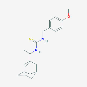 molecular formula C21H30N2OS B432085 N-[1-(1-adamantyl)ethyl]-N'-(4-methoxybenzyl)thiourea CAS No. 516455-91-7