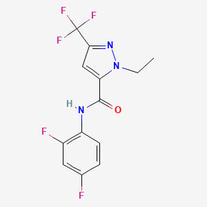 N-(2,4-difluorophenyl)-1-ethyl-3-(trifluoromethyl)-1H-pyrazole-5-carboxamide