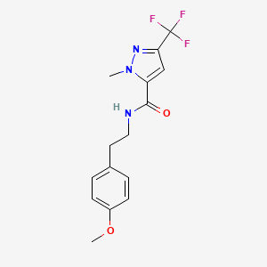 N-[2-(4-methoxyphenyl)ethyl]-1-methyl-3-(trifluoromethyl)-1H-pyrazole-5-carboxamide