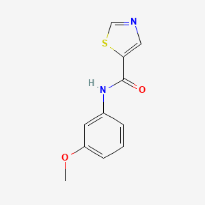 molecular formula C11H10N2O2S B4320951 N-(3-methoxyphenyl)-1,3-thiazole-5-carboxamide 