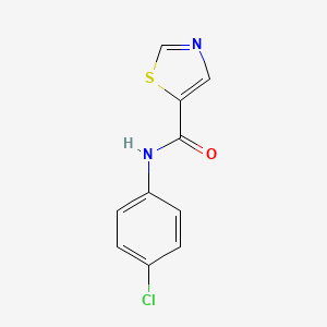 molecular formula C10H7ClN2OS B4320964 N-(4-氯苯基)-1,3-噻唑-5-甲酰胺 