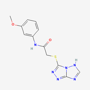 N-(3-METHOXYPHENYL)-2-{7H-[1,2,4]TRIAZOLO[4,3-B][1,2,4]TRIAZOL-3-YLSULFANYL}ACETAMIDE