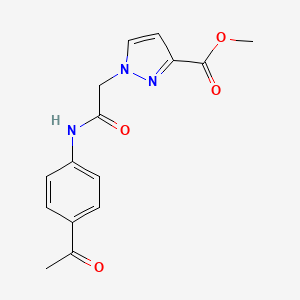 methyl 1-{2-[(4-acetylphenyl)amino]-2-oxoethyl}-1H-pyrazole-3-carboxylate