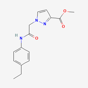 METHYL 1-[2-(4-ETHYLANILINO)-2-OXOETHYL]-1H-PYRAZOLE-3-CARBOXYLATE