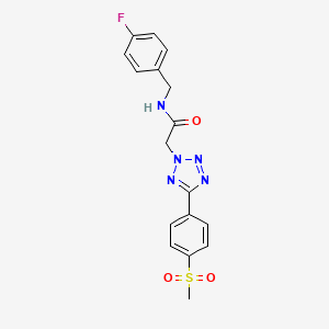 N-(4-fluorobenzyl)-2-{5-[4-(methylsulfonyl)phenyl]-2H-tetrazol-2-yl}acetamide