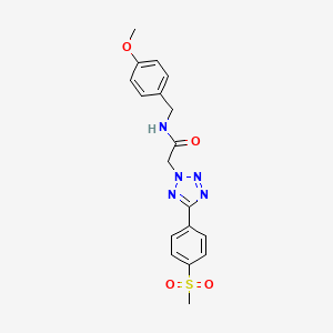 N-(4-methoxybenzyl)-2-{5-[4-(methylsulfonyl)phenyl]-2H-tetrazol-2-yl}acetamide