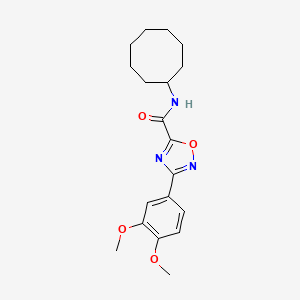 N-cyclooctyl-3-(3,4-dimethoxyphenyl)-1,2,4-oxadiazole-5-carboxamide