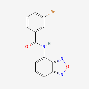 molecular formula C13H8BrN3O2 B4321087 N-2,1,3-benzoxadiazol-4-yl-3-bromobenzamide 