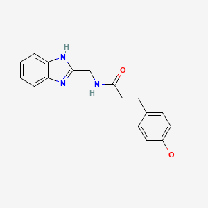 N-(1H-benzimidazol-2-ylmethyl)-3-(4-methoxyphenyl)propanamide