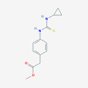 molecular formula C13H16N2O2S B432125 Methyl {4-[(cyclopropylcarbamothioyl)amino]phenyl}acetate CAS No. 516456-98-7