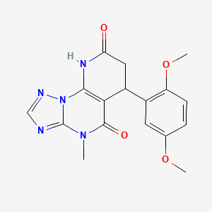 6-(2,5-dimethoxyphenyl)-4-methyl-6,9-dihydropyrido[3,2-e][1,2,4]triazolo[1,5-a]pyrimidine-5,8(4H,7H)-dione