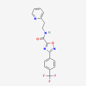 N-(2-pyridin-2-ylethyl)-3-[4-(trifluoromethyl)phenyl]-1,2,4-oxadiazole-5-carboxamide