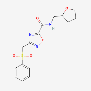 3-[(PHENYLSULFONYL)METHYL]-N-(TETRAHYDRO-2-FURANYLMETHYL)-1,2,4-OXADIAZOLE-5-CARBOXAMIDE