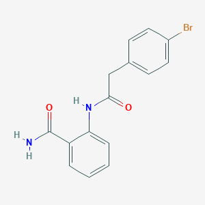 molecular formula C15H13BrN2O2 B432152 2-{[(4-Bromophenyl)acetyl]amino}benzamide CAS No. 349430-83-7