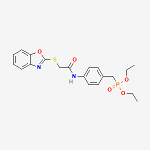 DIETHYL (4-{[2-(1,3-BENZOXAZOL-2-YLSULFANYL)ACETYL]AMINO}BENZYL)PHOSPHONATE