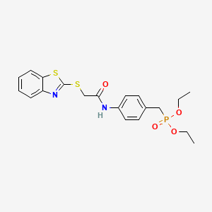 DIETHYL (4-{[2-(1,3-BENZOTHIAZOL-2-YLSULFANYL)ACETYL]AMINO}BENZYL)PHOSPHONATE