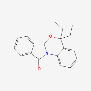 molecular formula C19H19NO2 B4321596 5,5-diethyl-5H-isoindolo[2,1-a][3,1]benzoxazin-11(6aH)-one 