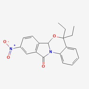 5,5-diethyl-9-nitro-5H-isoindolo[2,1-a][3,1]benzoxazin-11(6aH)-one