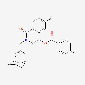 2-[(1-adamantylmethyl)(4-methylbenzoyl)amino]ethyl 4-methylbenzoate