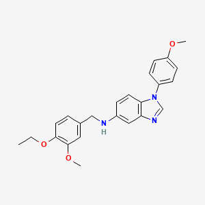 molecular formula C24H25N3O3 B4321680 N-(4-ETHOXY-3-METHOXYBENZYL)-N-[1-(4-METHOXYPHENYL)-1H-1,3-BENZIMIDAZOL-5-YL]AMINE 