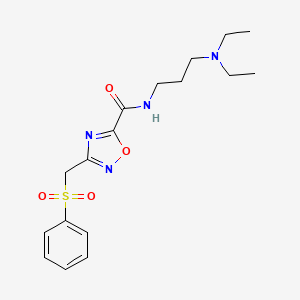 3-[(BENZENESULFONYL)METHYL]-N-[3-(DIETHYLAMINO)PROPYL]-1,2,4-OXADIAZOLE-5-CARBOXAMIDE