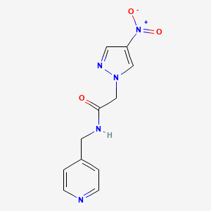 2-(4-nitro-1H-pyrazol-1-yl)-N-(pyridin-4-ylmethyl)acetamide