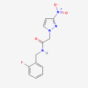 N-(2-fluorobenzyl)-2-(3-nitro-1H-pyrazol-1-yl)acetamide