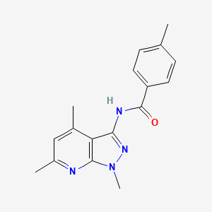 4-methyl-N-(1,4,6-trimethyl-1H-pyrazolo[3,4-b]pyridin-3-yl)benzamide