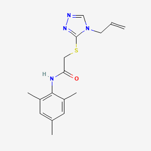 2-[(4-allyl-4H-1,2,4-triazol-3-yl)thio]-N-mesitylacetamide