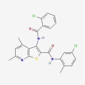 3-[(2-chlorobenzoyl)amino]-N-(5-chloro-2-methylphenyl)-4,6-dimethylthieno[2,3-b]pyridine-2-carboxamide