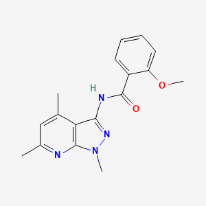 2-METHOXY-N-{1,4,6-TRIMETHYL-1H-PYRAZOLO[3,4-B]PYRIDIN-3-YL}BENZAMIDE