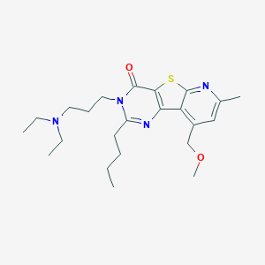 2-butyl-3-[3-(diethylamino)propyl]-9-(methoxymethyl)-7-methylpyrido[3',2':4,5]thieno[3,2-d]pyrimidin-4(3H)-one