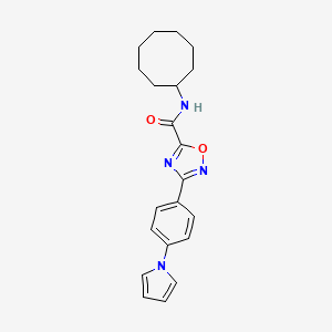 N-cyclooctyl-3-[4-(1H-pyrrol-1-yl)phenyl]-1,2,4-oxadiazole-5-carboxamide