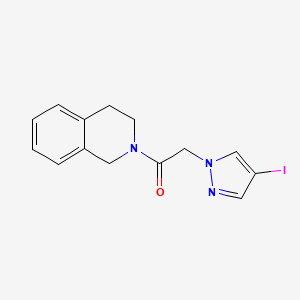 2-[(4-iodo-1H-pyrazol-1-yl)acetyl]-1,2,3,4-tetrahydroisoquinoline