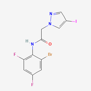 N-(2-bromo-4,6-difluorophenyl)-2-(4-iodo-1H-pyrazol-1-yl)acetamide