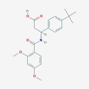 3-(4-tert-butylphenyl)-3-[(2,4-dimethoxybenzoyl)amino]propanoic acid