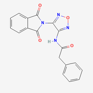 N-[4-(1,3-dioxo-1,3-dihydro-2H-isoindol-2-yl)-1,2,5-oxadiazol-3-yl]-2-phenylacetamide