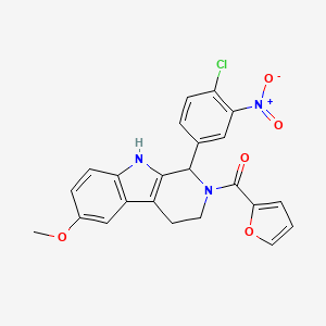 1-(4-chloro-3-nitrophenyl)-2-(2-furoyl)-6-methoxy-2,3,4,9-tetrahydro-1H-beta-carboline