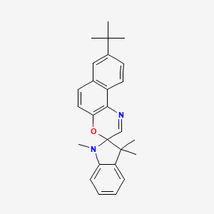 molecular formula C26H28N2O B4322138 8'-tert-butyl-1,3,3-trimethyl-1,3-dihydrospiro[indole-2,3'-naphtho[2,1-b][1,4]oxazine] 