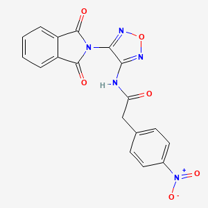 N-[4-(1,3-dioxo-1,3-dihydro-2H-isoindol-2-yl)-1,2,5-oxadiazol-3-yl]-2-(4-nitrophenyl)acetamide