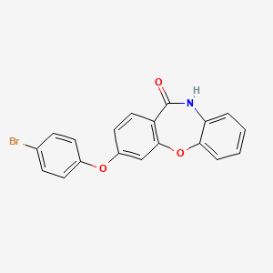 molecular formula C19H12BrNO3 B4322191 3-(4-bromophenoxy)dibenzo[b,f][1,4]oxazepin-11(10H)-one 