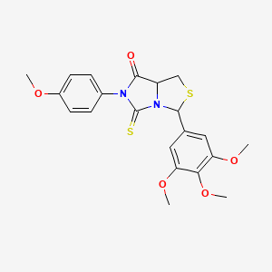 6-(4-methoxyphenyl)-5-thioxo-3-(3,4,5-trimethoxyphenyl)tetrahydro-7H-imidazo[1,5-c][1,3]thiazol-7-one