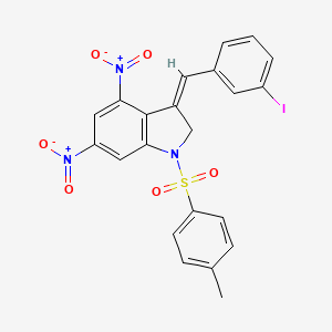 3-(3-iodobenzylidene)-1-[(4-methylphenyl)sulfonyl]-4,6-dinitroindoline