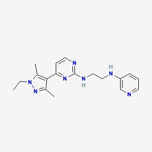 N-[4-(1-ethyl-3,5-dimethyl-1H-pyrazol-4-yl)-2-pyrimidinyl]-N'-3-pyridinyl-1,2-ethanediamine